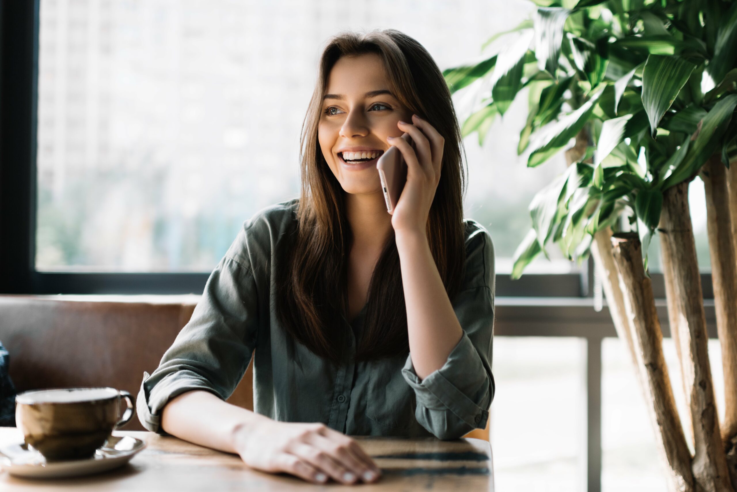 Women Speaking to a conveyancer on the phone
